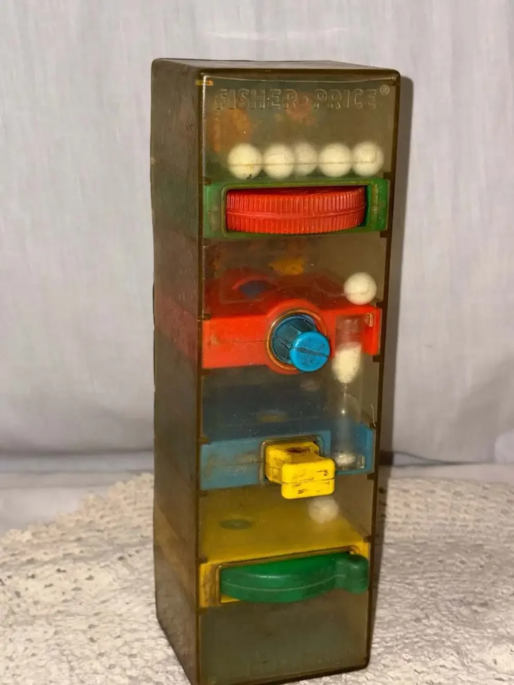 Vintage 1971 Fisher-Price Tumble Tower Marble Maze Toy